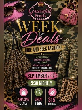 Graceful Pearls week of DEALS August 10-15

Graceful Pearls Week of Deals